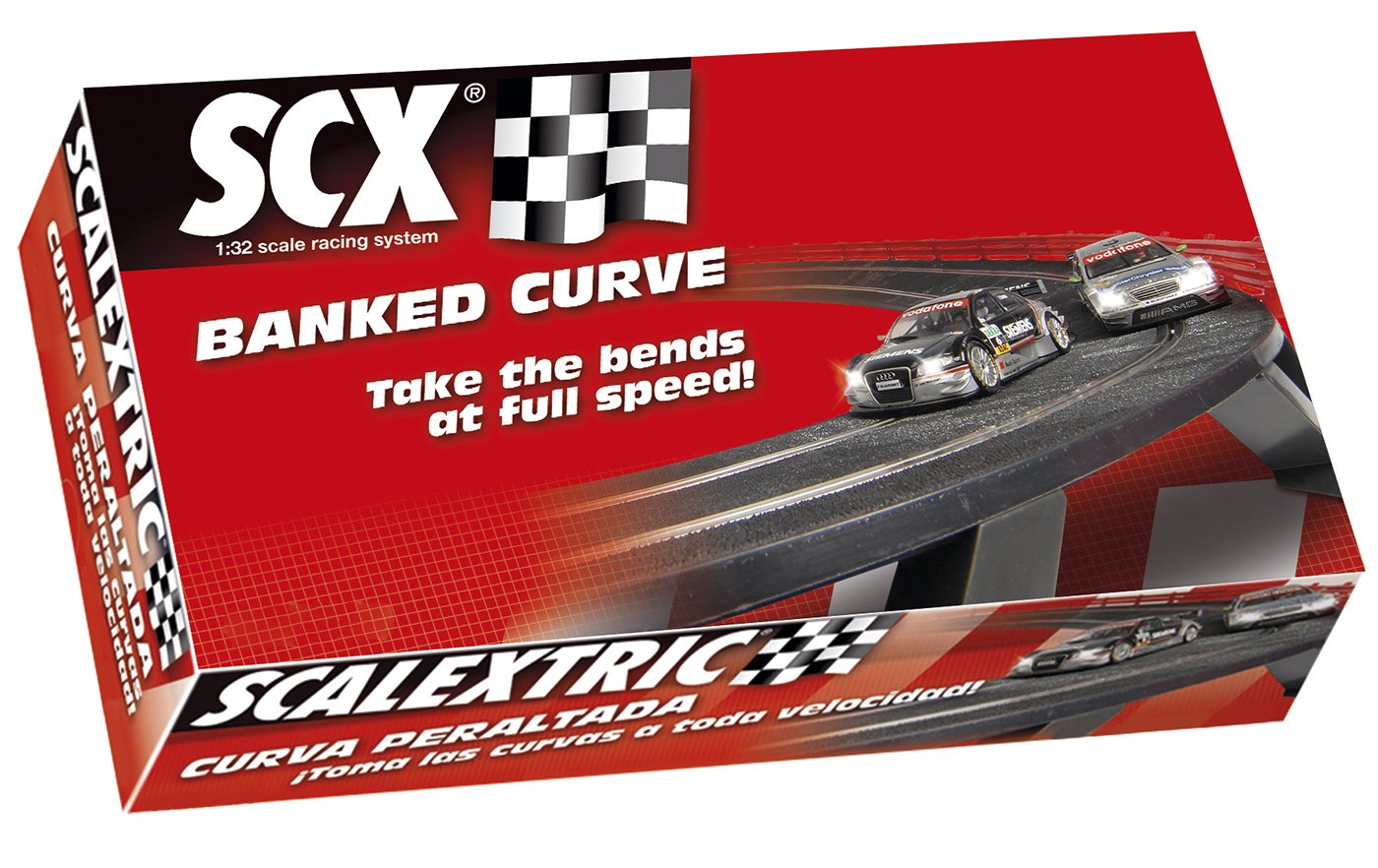 Scalextric Curva peraltada; accesorio de circuito no incluye coches