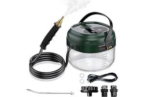 UANKOY Steam Cleaner, 2500W High Pressure Steamer for Cleaning, Portable Steam Cleaner with Smart Touch Screen, Steam Cleaner for Car, Furniture, Kitchen, Bathroom, Grout and Tile