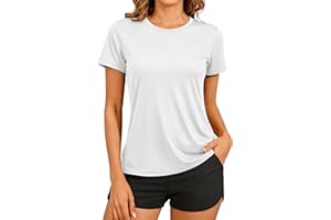 TACVASEN Women's Short Sleeve Workout Shirts Sun Protection T-Shirt UPF 50+ Quick Dry Athletic Sport Yoga Gym Tops