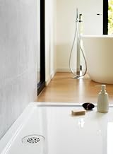 Wirquin SLIM+ Shower Drain Ø90mm Extra-Flat SMART Membrane Brushed Steel Grid view 12