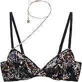 Savage X Fenty Womens Cold-Hearted Snake Unlined Lace Demi Bra