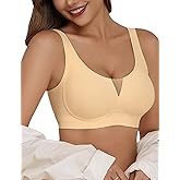 Avidlove Seamless Bras for Women Full Coverage Bra Supportive Back Smoothing Wirefree T-Shirt Bra Nude L