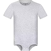 Landofgenie Men Short Sleeve Bodysuit Pajama Bodysuit One Piece Pajamas Rompers Basic Onesie