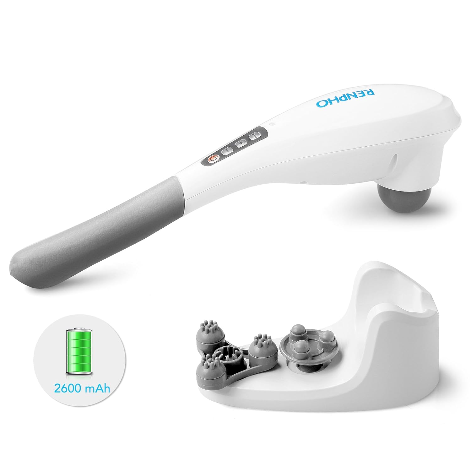 RENPHO Masajeador Inalámbrico de Percusión profunda para espalda músculos pie cuello hombro