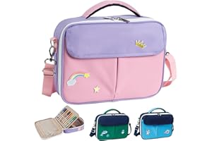 Aplufine Bible Case for Girls-Bible Covers for Boys-Bible Bags and Totes-Large Bible Cover With Shoulder Strap, Multiple Pockets for Highlighters, Notes, Pens, Book Gift for Boys, Girls, Teens