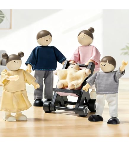 Amazon.com: Hape Modern Family Wooden Youngest Daughter Doll