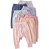 Butterblu Unisex-Baby Jordan 8-Pack Jogger Pants 100% Organic Cotton Bottoms for Boys & Girls