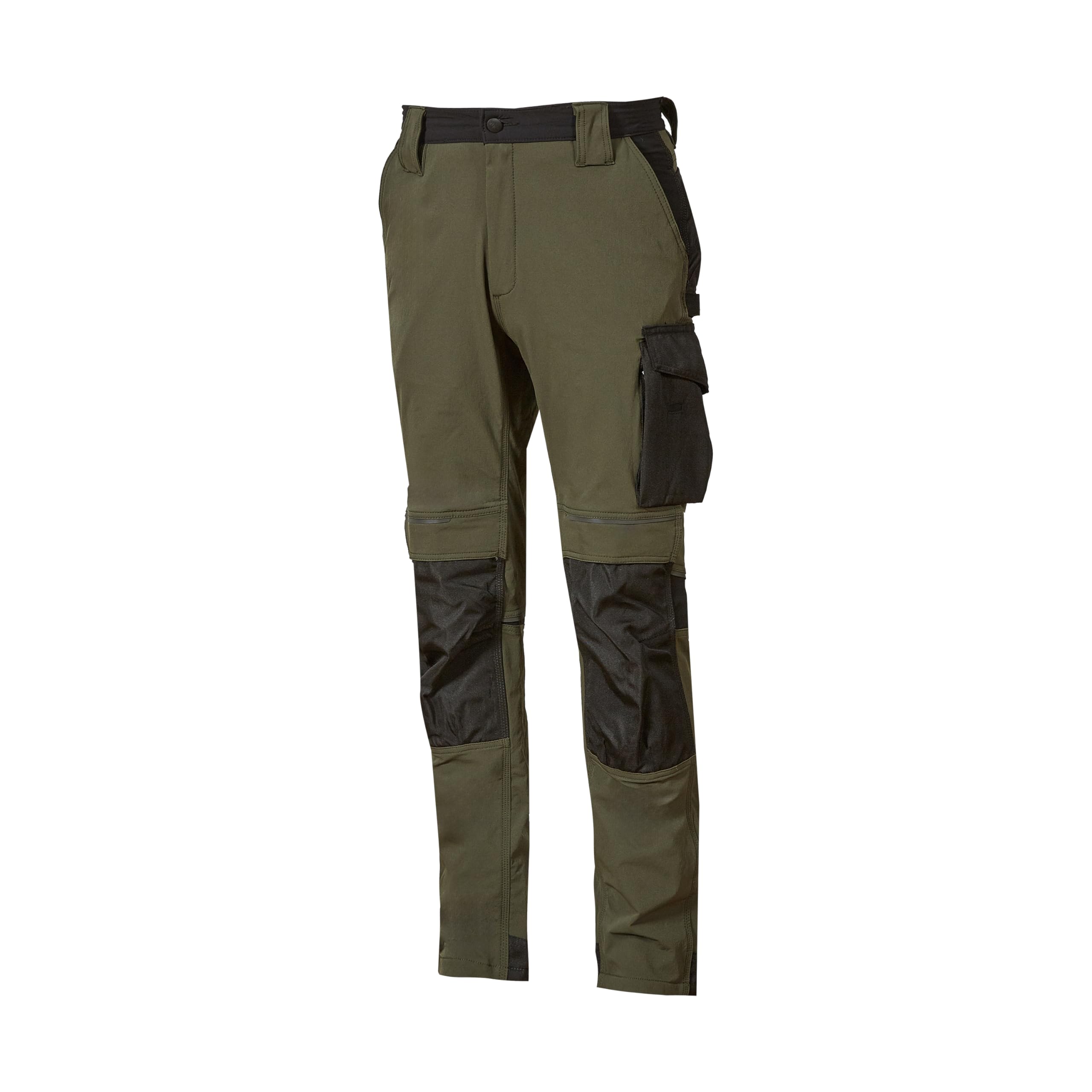 U-POWER | Pantaloni da Lavoro Uomo ATOM, Idrorepellenti, Protezione Ginocchia, Alta Traspirabilità, 90% nylon 10% spandex