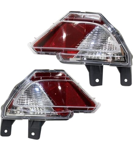 Rear Left Bumper Reflector For Toyota Highlander 2014-2019 - Red Lens, Replaces TO1184108, 81490-0E020