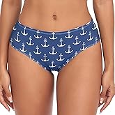 Peystean Women's Stylish Pattern Sexy Girls Underwear Soft Breathable High Waist Brief Stretchy Bikini Panties