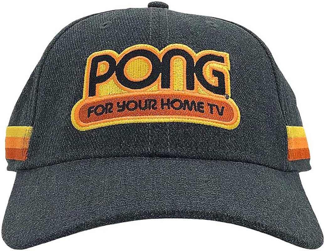 Ripple Junction Atari Adult Unisex for Your Home Flexible Curved Bill Hat OS Heather Charcoal: Clothing