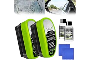 OKNIAO Oil-Free Car Glass Brushes, Upgrade 2.0 Clear Vision Glass Cleaner, Oil Film Cleaning Brush for Automotive Windows, Clearvision Cars Windshield Cleaner Tool, Universal Cleaning Wipe Board (2 SET)