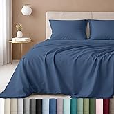 CALIFORNIA DESIGN DEN 5-Star Hotel 600 Thread Count 100% Cotton, Soft & Smooth Queen Sheet for Bed with Deep Pockets, Quality Beats Egyptian Cotton Claims (Royal Navy Blue)