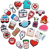 BOWNDY 25pcs Medical Shoes Decoration Charms fits for Croc