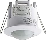 SEBSON PIR Sensor Indoor Ceiling Flush Mounted 360° 6m White