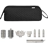 KarSyon Shark Flex Style Case for Dyson Airwrap Hair Dryer Brush Revlon Hair Tools Travel Bag Carrying Case Flat Curling Iron Organizer (Black)
