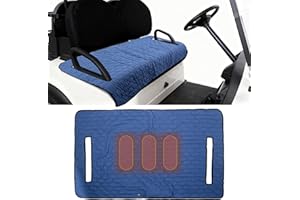 TUYUU TUYU Heated Golf Cart Seat Cover,Non-Slip Winter Golf Cart Seat Warmer Towel Blanket for 2-Person Seats Club Car, Golf Cart Accessories Gift for Men.52 * 32 inch. Keeps Warm and Clean