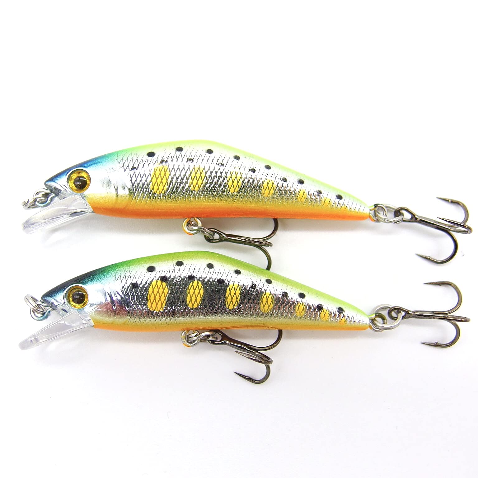 momolures - D-Minnow 50 4.7g Heavy Sinking Minnow for Trout lure fishing versatile color assort set (2pcs x CHART BACK YAMAME)