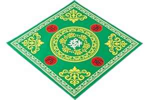 YINIUREN Mahjong Mat Game Table Mat Suitable for Mahjong Tile Game Poker Game Domino Game Game Mat is Made of Rubber Material (Green1, 31.5 inches)