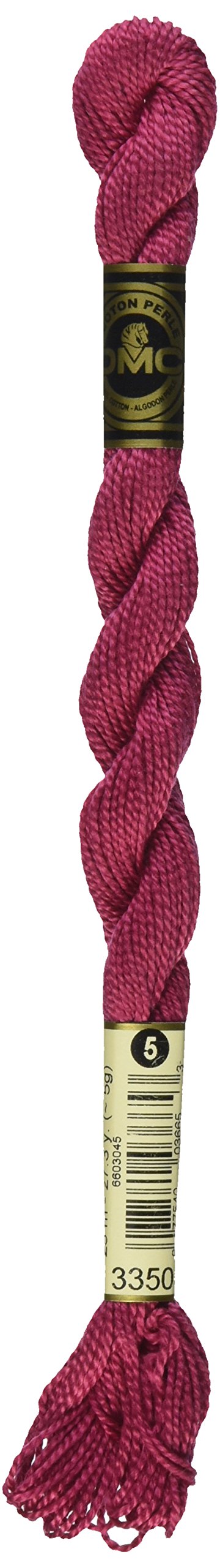 DMC 115 5-3350 Pearl Cotton Thread, Ultra Dark Dusty Rose, Size 5