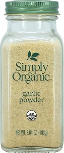 Simply Organic Garlic Powder Certified Organic, 3.64-Ounce Container