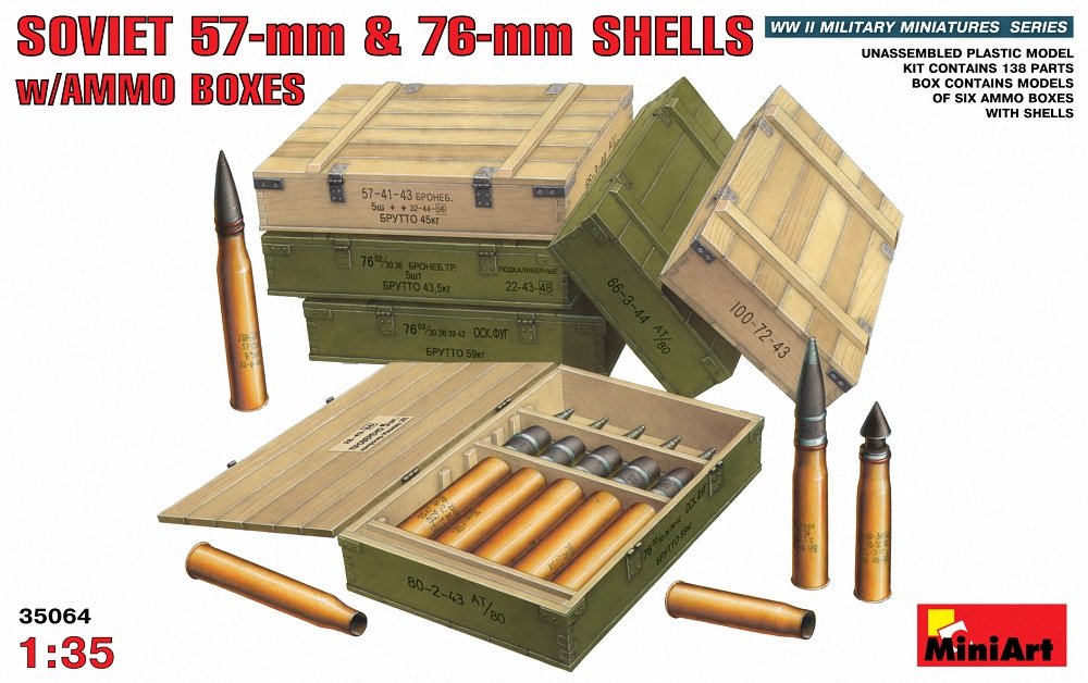 1:35 Soviet Ammo Boxes Model Kit