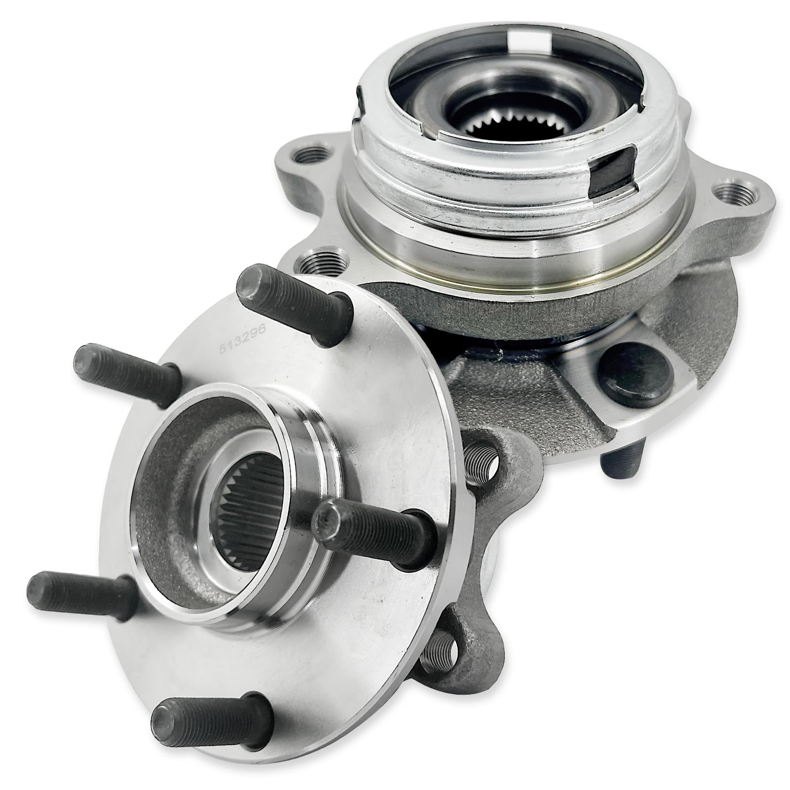 View 1 of (used, sold as parts) Pair 513296 Front Wheel Bearing Hub Assembly Compatible with Infiniti JX35 2013, QX50 2019, QX60 2014-2019, for Nissan Altima Maxima Murano Pathfinder 2013-2019 Hub Bearing Kit, 5 Lug