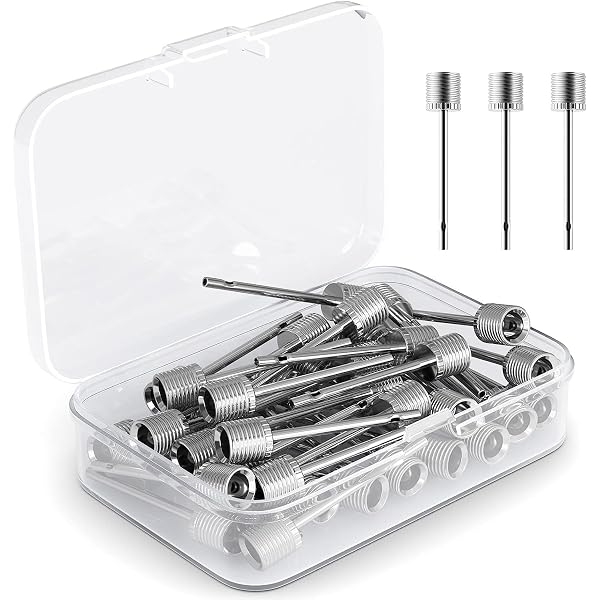 Pack Of 20 Double-Speed Pump Needles – For Inflating Football, Rugby, Volleyball, Netball-417145