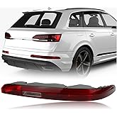 KEEGTBOX Rear Bumper Brake Tail Light Kit Compatible with Audi Q7 SUV 2016-2023 Right Passenger Side Lower Rear Tail Fog Lamp Replace (Right Passenger Side)