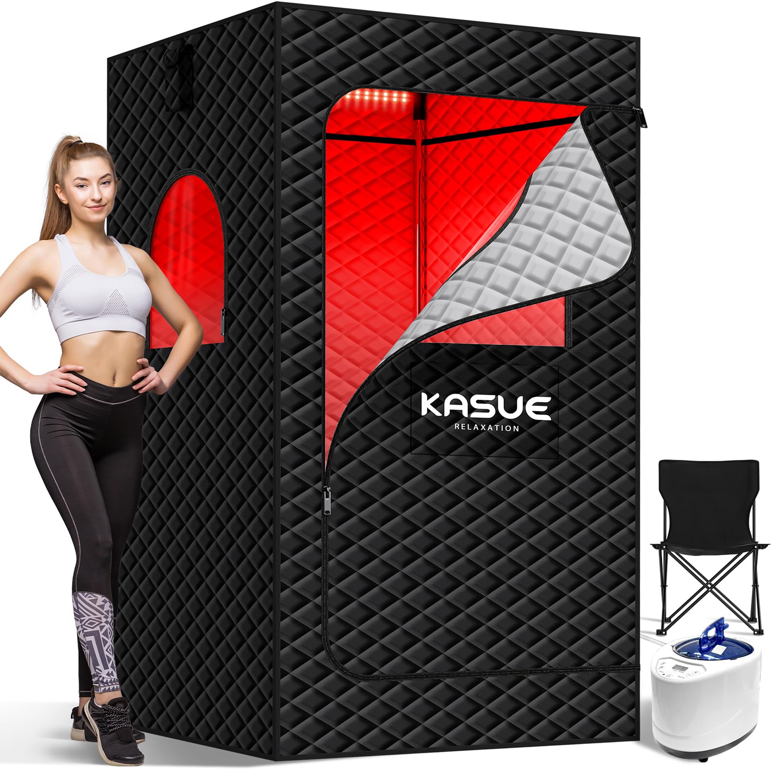 KASUE Infrared Sauna Box, Portable Steam Sauna Tent