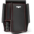 RED WOLF Armrest Storage Container Insert Organizer Secondary Glove Box Center Console Tray For Lexus CT CT 200h 2011-2017