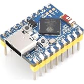 ESP32-S3 Mini Development Board with Pre-Soldered Header, Based on ESP32-S3FH4R2 Dual-Core Processor, 240MHz Running Frequency, 2.4GHz W-i-F-i &amp; Blue-Too-th 5, Onboard 4MB Flash Memory/2MB PSRAM
