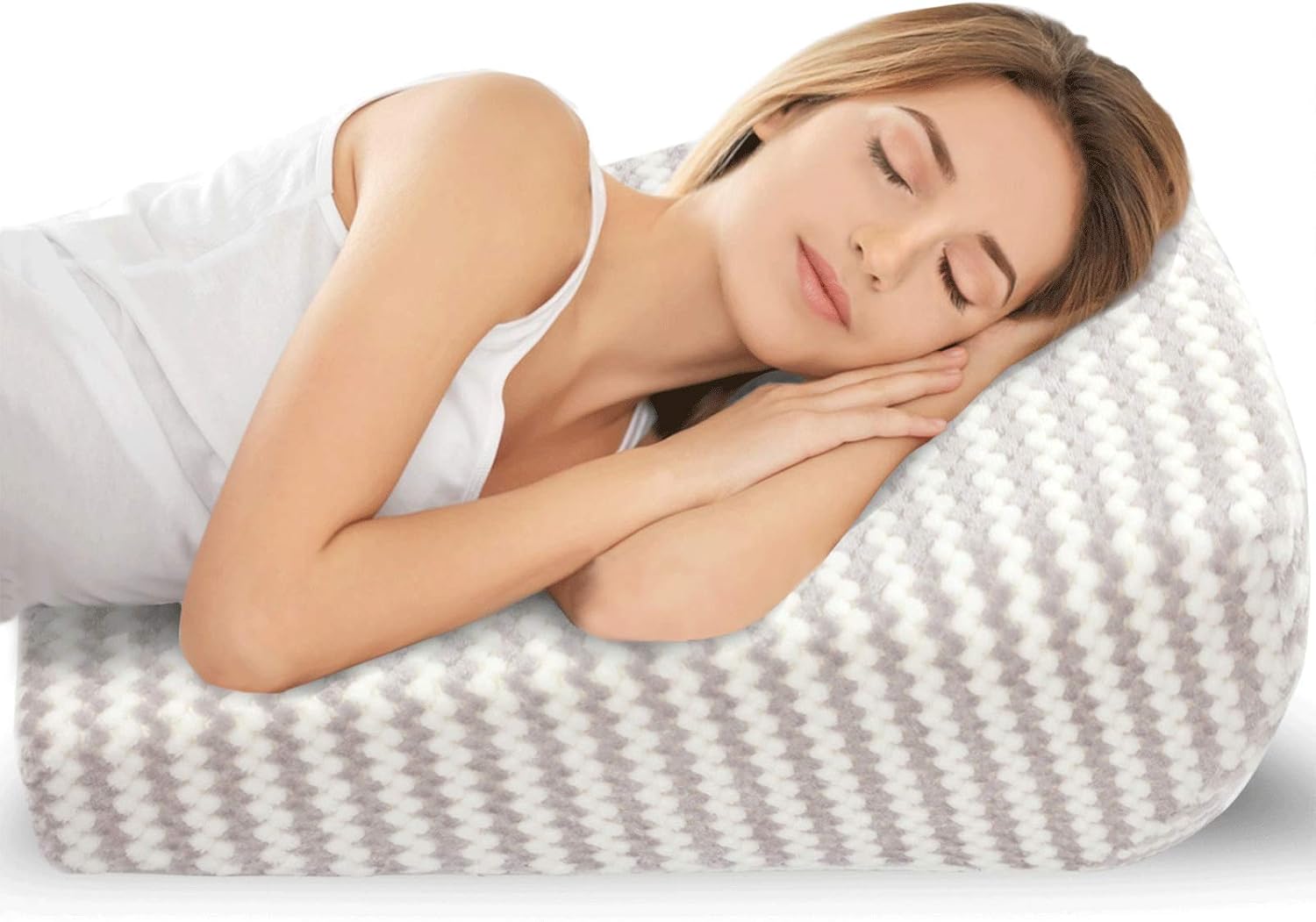 Bed Wedge Pillow for Reading, Sleeping, Sitting up