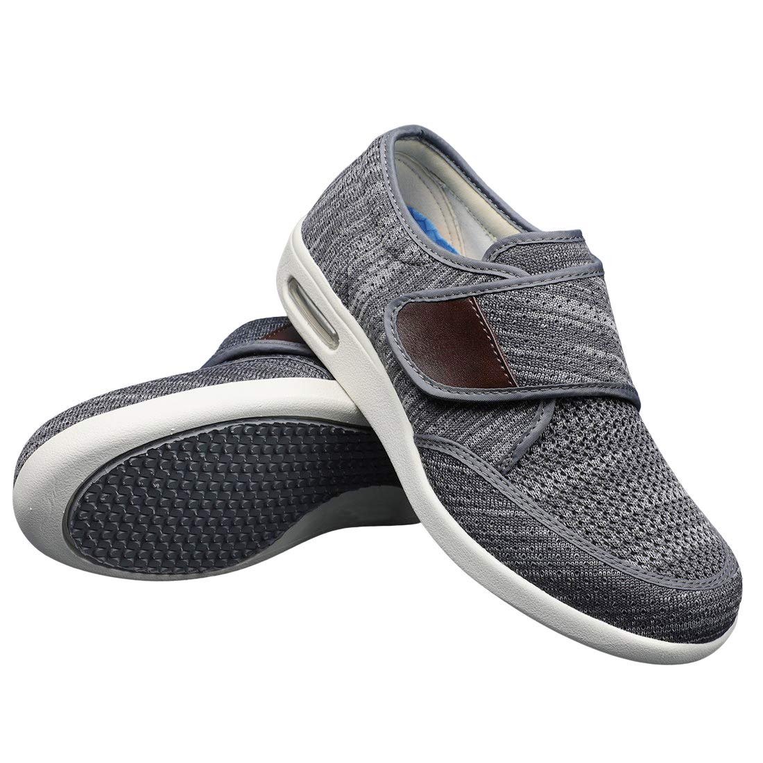 Buy W&LESVAGO Men's Extra Wide Diabetic Edema Adjustable Slippers, Air