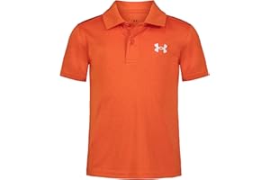 Under Armour Boys' Short Sleeve Ua Match Polo Collared Shirt, Chest Logo, Soft & Comfortable