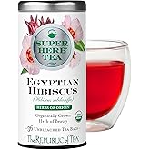 The Republic of Tea — Organic Egyptian Hibiscus SuperHerb Tea Tin, 36 Biodynamic Herbal Tea Bags, Naturally Caffeine-Free Herbs of Origin