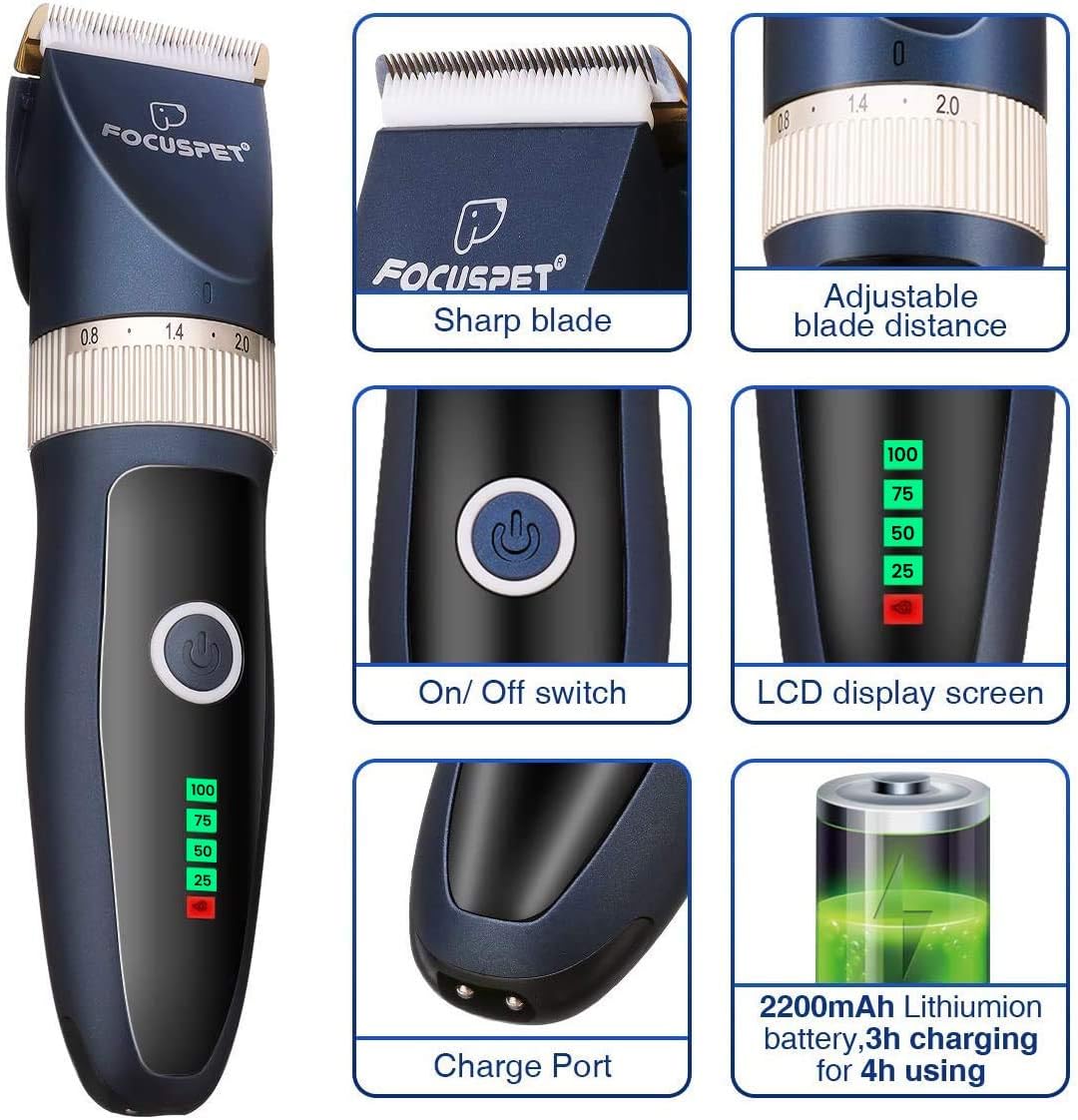 focuspet dog clippers