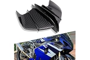 AILEO Motorcycle Winglet Spoiler Fairing Wing Kit-Fit for Kawasaki ZX6R ZX7R ZX9R ZX10R ZX12R ZX14R Versys 650 Ninja 650R 1000 Z750 Z1000,for BMW S1000RR-Carbon Fiber Pattern, Enhances Aerodynamics&Style