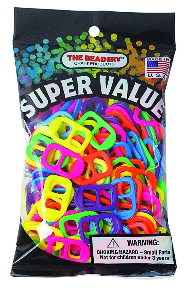The Beadery Neon SODA POP TAB HOT Multi, 150 Pieces