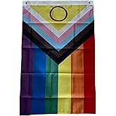 Intersex Inclusive Progress Pride Flag 2X3FT POLY Dorm Room/Wall/Indoor/Outdoor