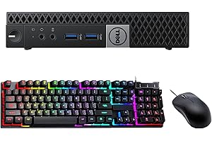 Dell Optiplex 7040 Mini Desktop PC Computer, Core i7-6700 3.4GHz-4.0GHz, 16GB RAM, 512GB SSD, Keyboard, Mouse, USB WiFi+BT, W