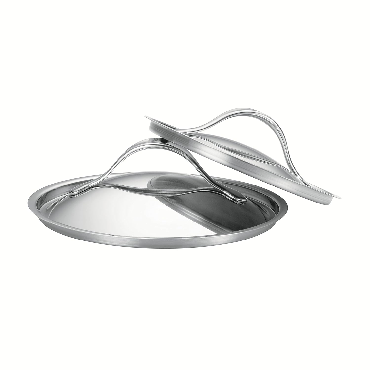 Anolon Nouvelle Copper Stainless Steel 8.5-Inch and 10-Inch Lids