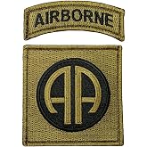 82nd Airborne Tactical Patch (2PC Bundle-Hook Fastener -AP12)