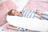 Hometex 9ft U Shaped Comfort Pregnancy Support Pillow with Free Case Black view 4