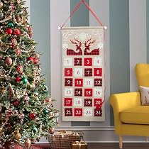 Amazon.com: S-DEAL Burlap Christmas Advent Calendar 2023 Countdown to  Christmas Cloth Wall Hanging with 24 Pockets for Xmas Holiday Decorations :  Home & Kitchen