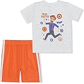 Blippi Boys Short Sleeve T-shirt and Short Set for Toddlers and Big Kids
