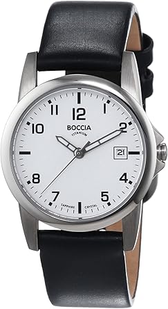 Boccia 3080-01 - Reloj de Caballero de Cuarzo, Correa de Piel ...