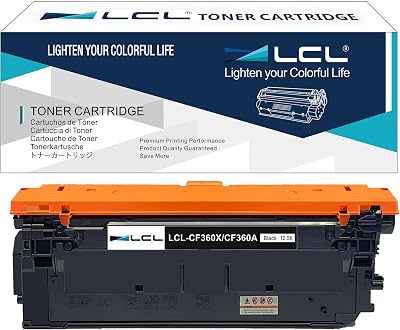 LCL Black Toner 508X 12500pgs for HP Color LaserJet Enterprise M553 M577