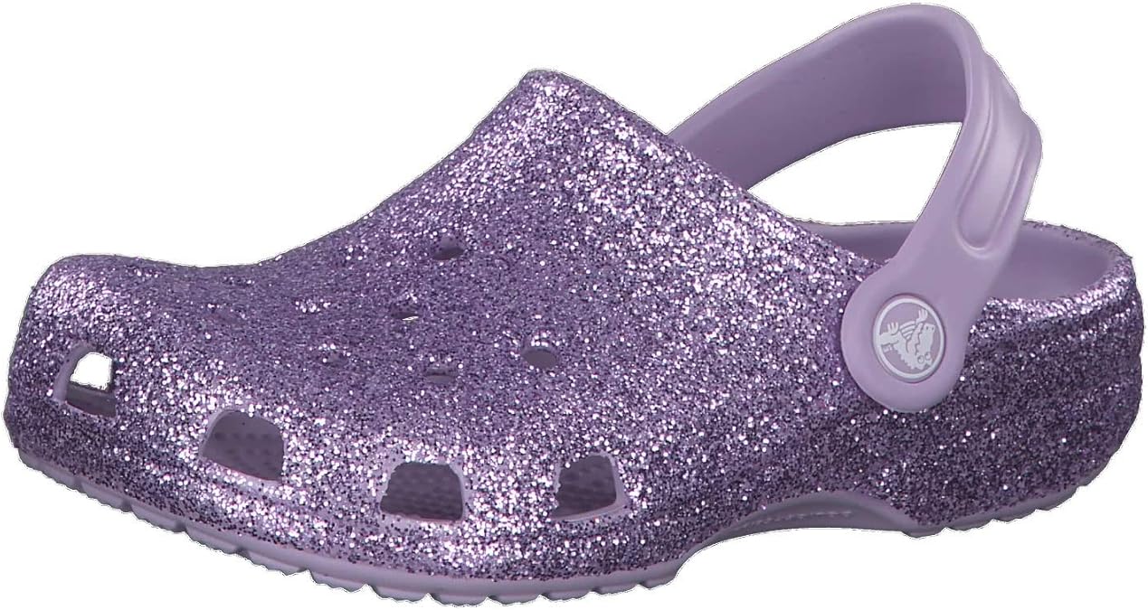 Crocs Classic Glitter Clog Kids, Unisex Kids Clogs, Purple (Lavender