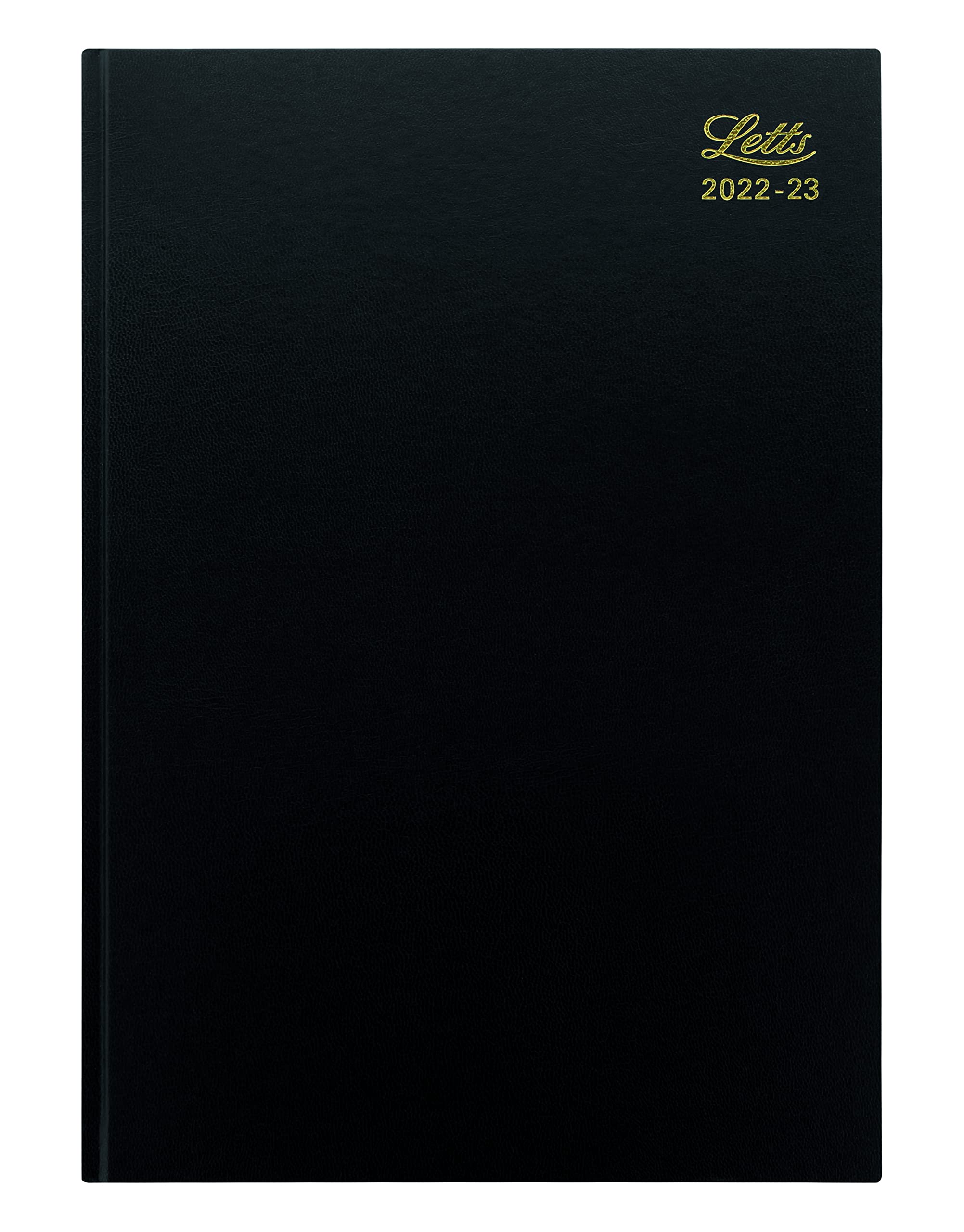 Letts Standard A4 Academic 22-23 Week to View 13 Month Diary - Black